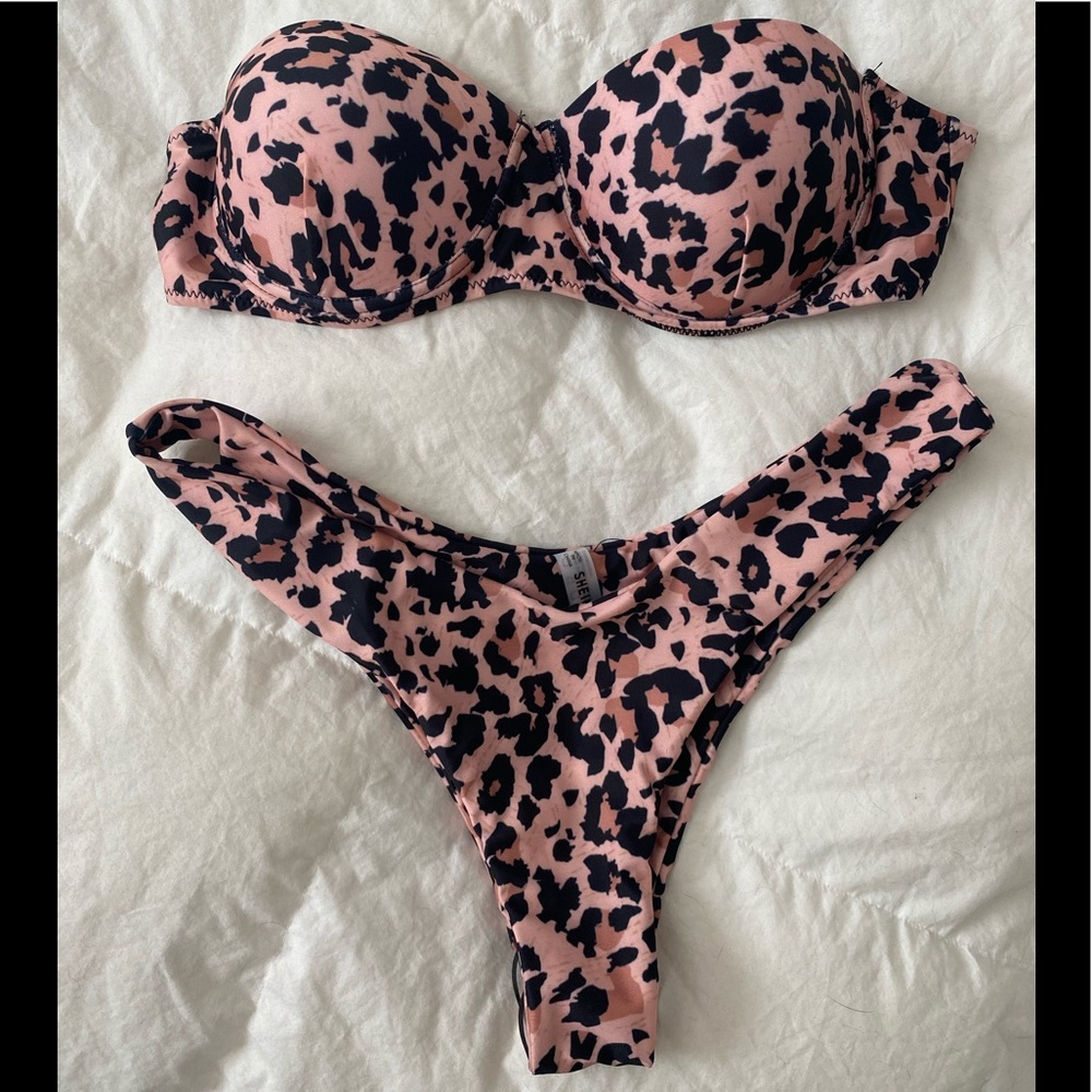 Shein Cheetah Leopard Animal Print Bikini